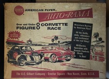 AC Gilbert American Flyer Auto Rama Figure 8 Corvette Race Set NOT TESTED