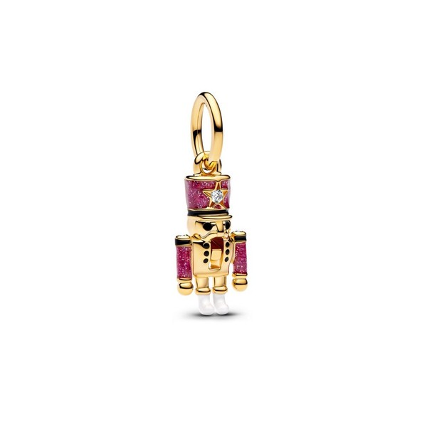 Pandora Charm 763583C01 Beweglicher Nussknacker Charm-AnhäNger 14K Vergoldet-image