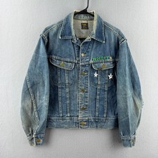 Vintage Lee Jacket Mens 38 Blue Denim Trucker 101-J 70s Sanforized