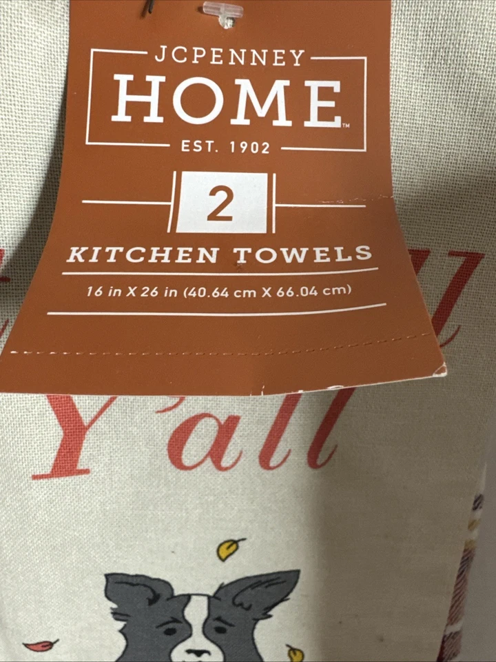 JCPenney Home 2-pc. Kitchen Towel, "Its Fall Yall", 2 Towels - Image 2 of 4