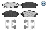 Bremsbelagsatz Hinterachse FÜR Opel, Chevrolet - Meyle 025 250 9616/PD