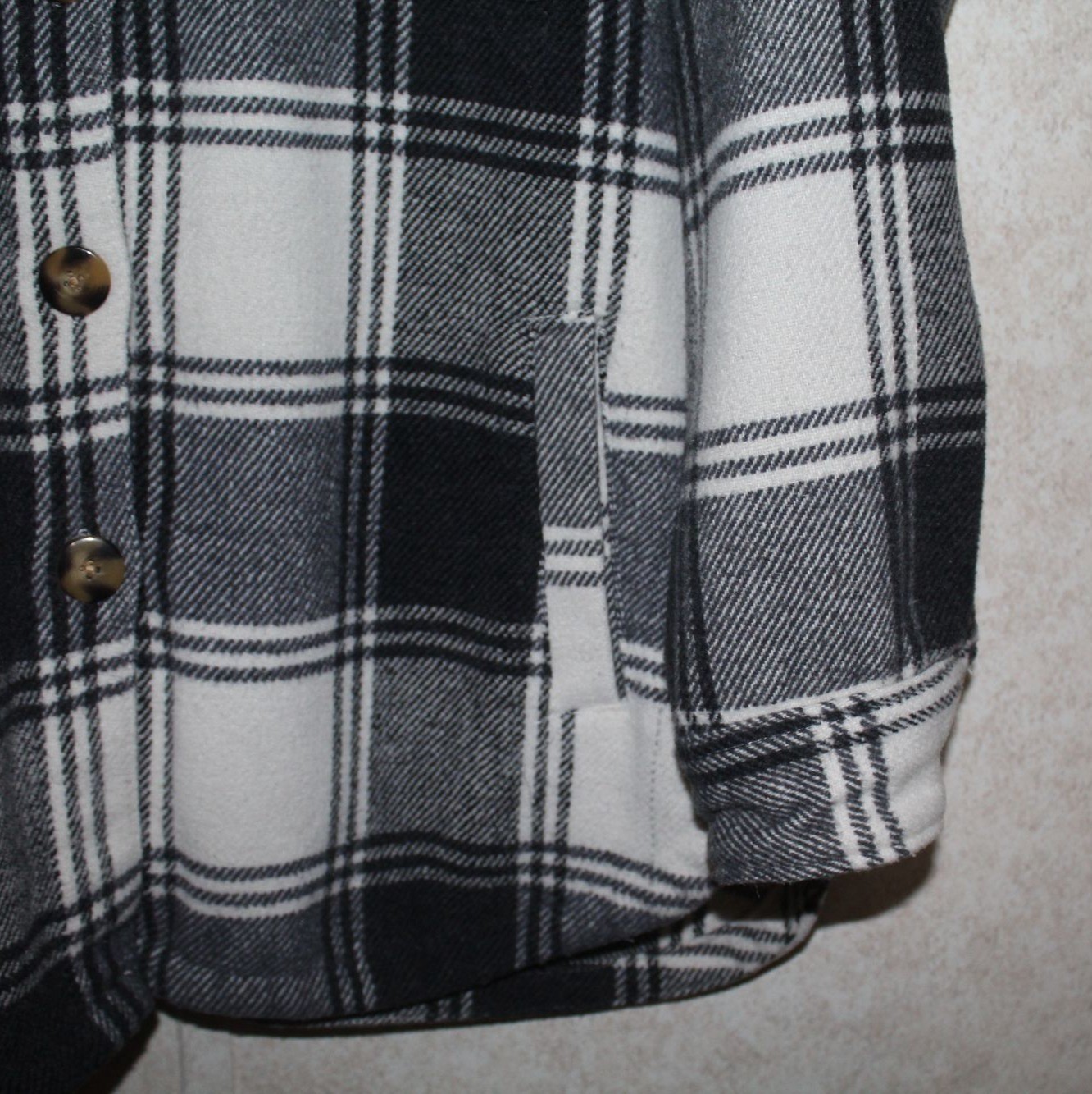 Member's Mark Shacket Plaid Button Down Jacket Fa… - image 4