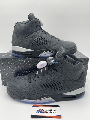 Mens Size 10.5 Nike Air Jordan 5 Retro 3Lab5 Elephant Print Metallic 2014 (ICY!)