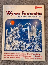 RPG Buch Magazin Wyrms Fußnoten Ausgabe 11 Runenquest Glorantha Chaosium Wyrm's