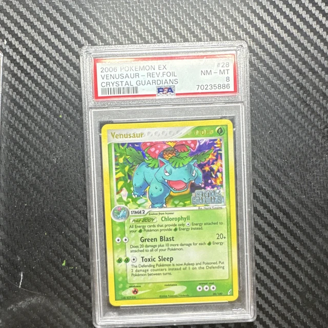 Pokemon Company 2006 EX Crystal Guardians Venusaur 28/100 Reverse Holo PSA 8