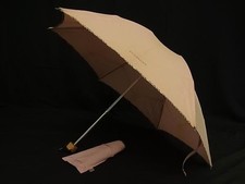 BURBERRY Nova Check Umbrella 3 Fold Pink High End Luxury Rain Accessory