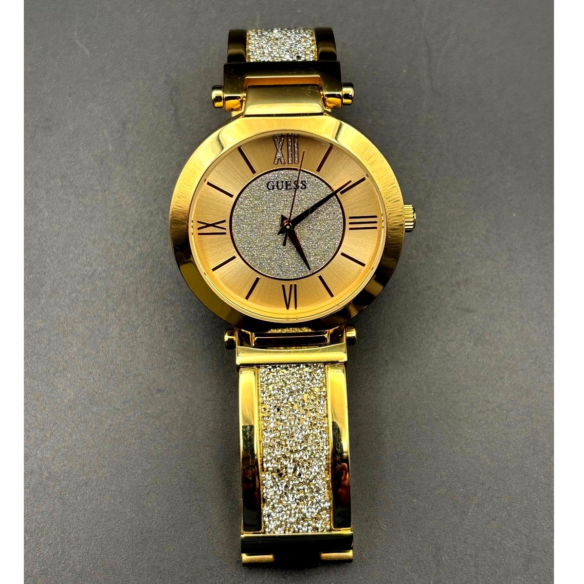 Guess Aurora Women\'s Gold-Tone Stainless Steel & Zwarovski Crystals Bangle Watch GUESS AURORA W1288L3 – GC Shop Egypt main image 3