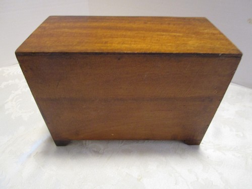 Vintage Solid wooden metal knobs 4-Drawer Chest Jewelry Trinket Organizer 9" W - Picture 5 of 12