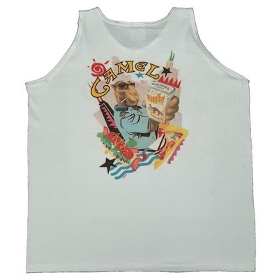Vtg 90s Camel Cigarettes 1993 Chicago Tobacco Hotdog White Tank Top Shirt XL