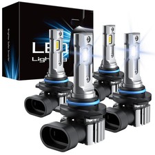 9005 9006 Bulbs Combo, 600 Brightness 6000K Cool White