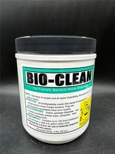 Bio-Clean Drain & Septic Bacteri 2LB Canister Environmentally Safe USED 85% Left