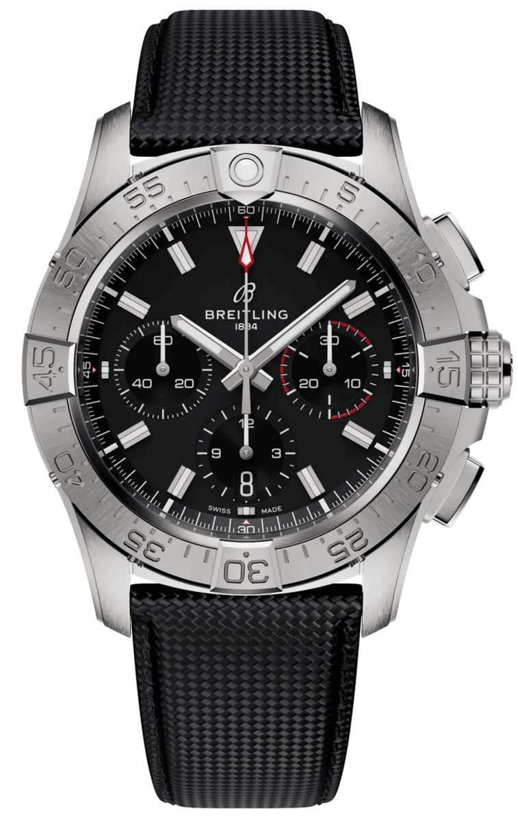 Breitling Avenger Chronograph 42mm Black Dial Steel Men's Watch