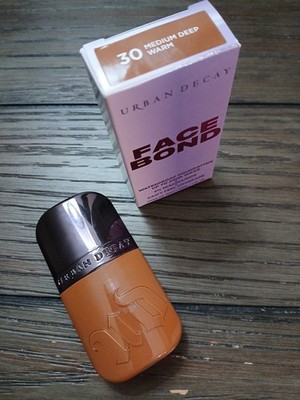 Urban Decay Face Bond Waterproof Foundation 30 Medium Deep Warm 30mL 1oz New