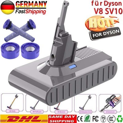 Für Dyson V8 Ersatzakku SV10 Animal Absolute Staubsauger Filter Sony 9,0Ah Akku