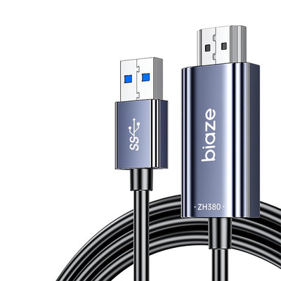 USB 3.0 to HDMI Cable 5Ft, 1080P 60Hz 5Gbps High Speed Cable for Connecting Lapt