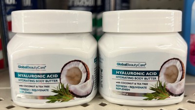 2- Global Beauty  Coconut/Tea Tree Refresh Hydrating Body Butter