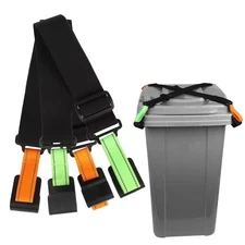 Trash Can Locks for Animals 2 Pack Adjustable Garbage Can Locks with Reflecti...