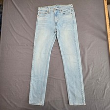 Levis W30 L32 Mens 510 Skinny Fit Jeans Light Wash