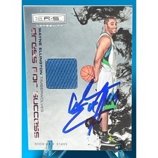 Rare Auto WAYNE ELLINGTON 2009-10 ROOKIE DRESS FOR SUCCESS JERSEY /299 Nm-Mt