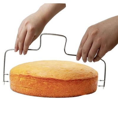 Baking Adjustable 2-Wire Layer Cake Cutter Leveler, Stainless Steel, 13.3-Inc...