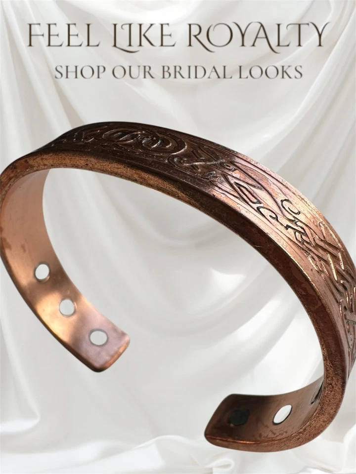 Kupfer Magnet Armband Damen Armreif ;magnetische Kupferarmband - Bild 3 von 4