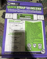 Hold Rite QuickStrap 50 Deluxe Water Heater Restraints Model# QS 50-D New In Box