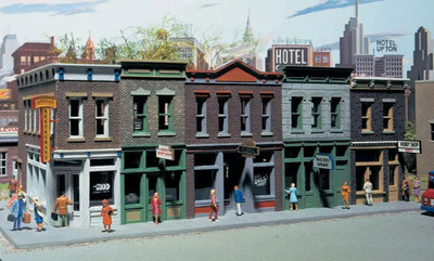 HO Cornerstone Merchants Row 1 Kit NIB NOS # 933-3028