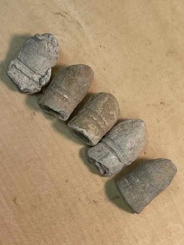 Five Dug Fired Confederate Civil War Gardner Bullets From Kennesaw Mountain Ga