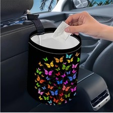 Portable Reusable Waterproof Car Trash Bin, Multipurpose Vehicle Organizer, R...