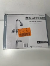 Glacier Bay Aragon 3-Handle 1-Spray Tub and Shower Faucet Chrome Valve Included
