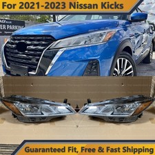 Halogen Headlights Assembly for 2021 2023 Nissan Kicks Driver Passenger Side Set