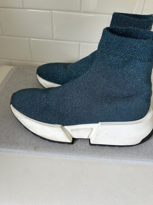 Maison Margiela MM6 40 Sneakers Trainers Booties GUC Metallic Blue