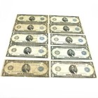 1914 Series $5 Federal Reserve Large Note No Reserve Lot of 10 #C923-2 — photo 1