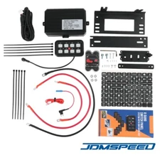 8 Gang Switch Panel On-Off LED Light Circuit Control For Jeep Wrangler