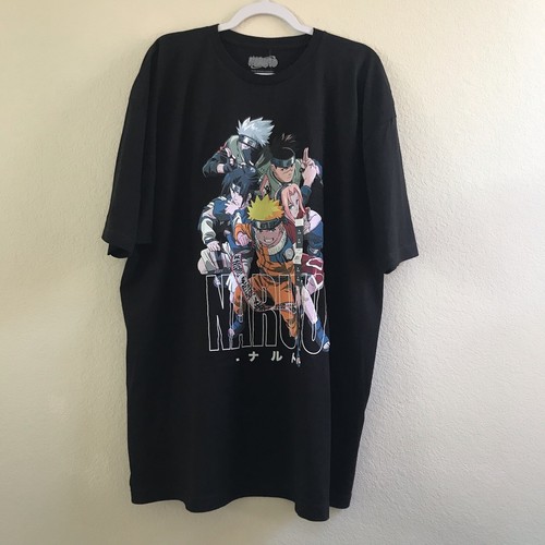 Naruto Herren Kurzarm Schwarz Rundhals Grafik T-Shirt Gr. 3XL (54-56) Neu mit Etikett - Bild 13 von 15