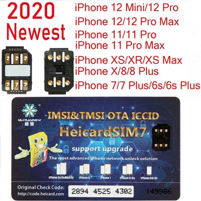 Heicard Turbo Unlock Chip Sim Card For Apple Iphone 12 11 Xr 8 8 Plus 7 6s Plus Ebay