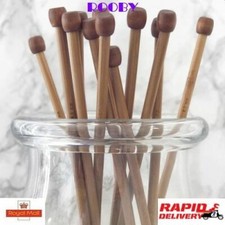 Quality Bamboo Knitting Needles. 250mm & 350mm Length. 18 sizes. 2mm to 10mm.