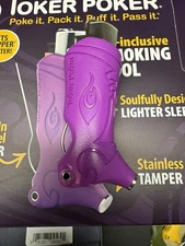 Toker Poker Lighter Sleeve Smoking Tool - Fits Clipper - Purple - New
