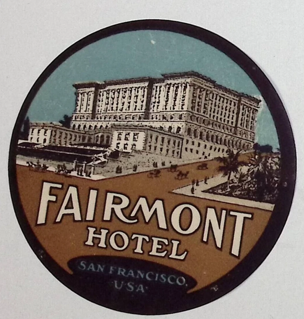 ETIQUETTE BAGAGE-LUGGAGE LABEL~GRAND HOTEL ET DE LA VILLE~TRIESTE
