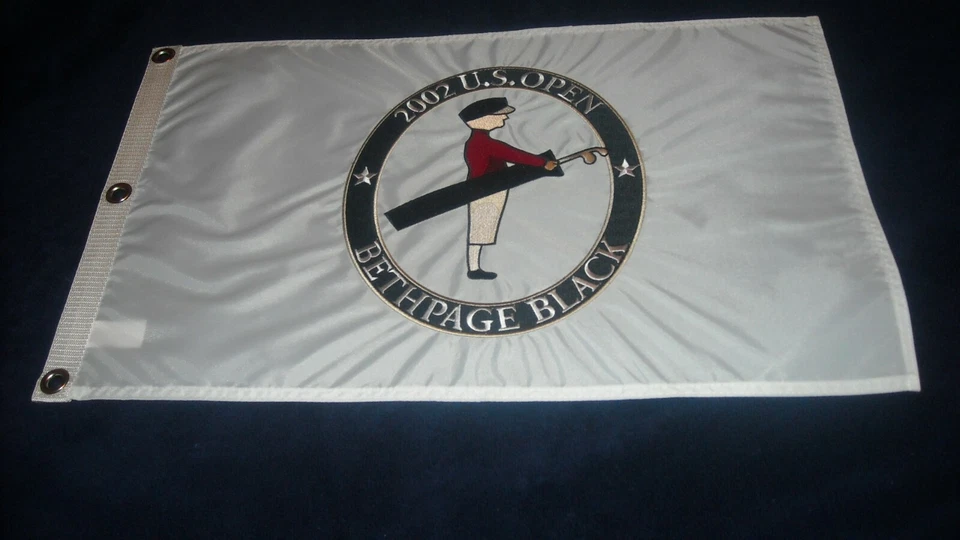 2002 US OPEN BETHPAGE BLACK  FLAG-TIGER WOODS WINS BY THREE STROKES-FROM USGA - Image 2 of 4