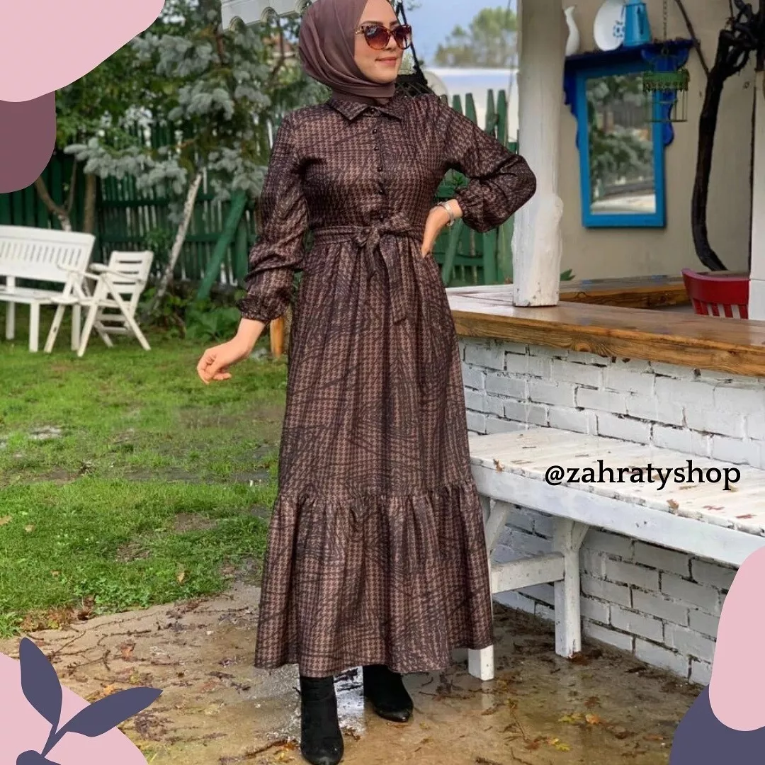 Long dress cheap casual hijab