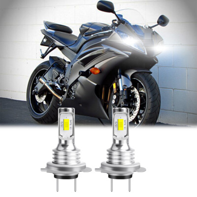 High Power HID LED Headlight H7 Bulbs for Yamaha YZF-R6 R6S 2003-2016 Lights Kit