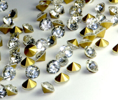 Chaton Strasssteine SS39 8,2 -8,4mm CRYSTAL klar Stückzahl wählbar Spitzbodeni