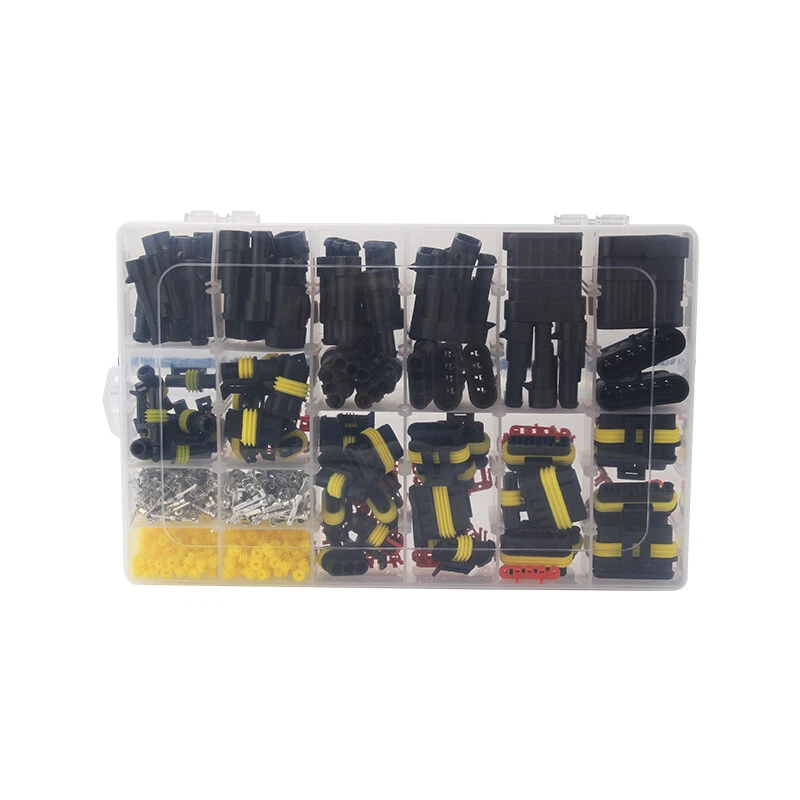 708Pcs Car Waterproof Electrical Wire Connector Plug Terminals Kits 1/2/3/4 Pin - Image 2 of 4