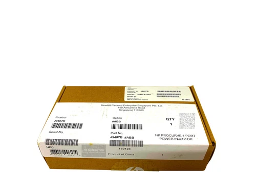 J9407B I HP Power over Ethernet PoE 1 Port RJ-45 Injector BRAND NEW
