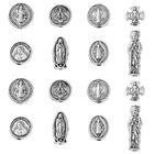 40Pcs Jesus Beads Religious Our Lady Rosary Beads for Jewelry Craft Making DIY