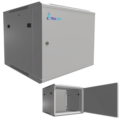 Extralink Netzwerkschrank Serverschrank Wandgehäuse 19'' 9U 9HE 600x600 ASP Grau