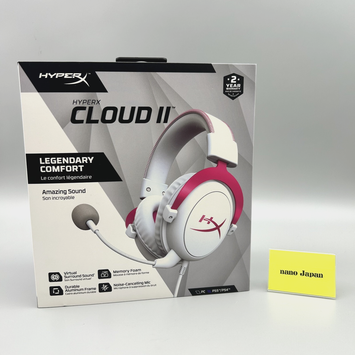 HyperX Cloud II ゲーミングヘッドセット ホワイト/ピンク Amazon.co.jp: HyperX Cloud II ゲーミングヘッドセット 7.1