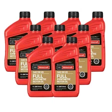 MOTORCRAFT 9 Quarts Engine Motor Oil Full Synthetic SAE 5W-20 For Ford