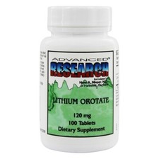 Advanced Research Lithium Orotate 120 mg., 100 Tablets